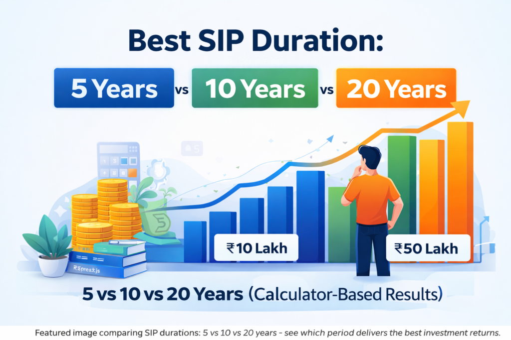 Best SIP Duration: 5 vs 10 vs 20 Years (Real Calculator Results)