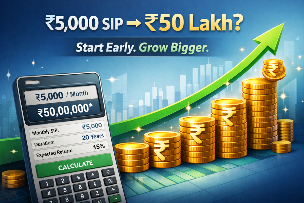 SIP ₹5,000 per Month – Returns After 10, 15 & 20 Years (Real Calculation)