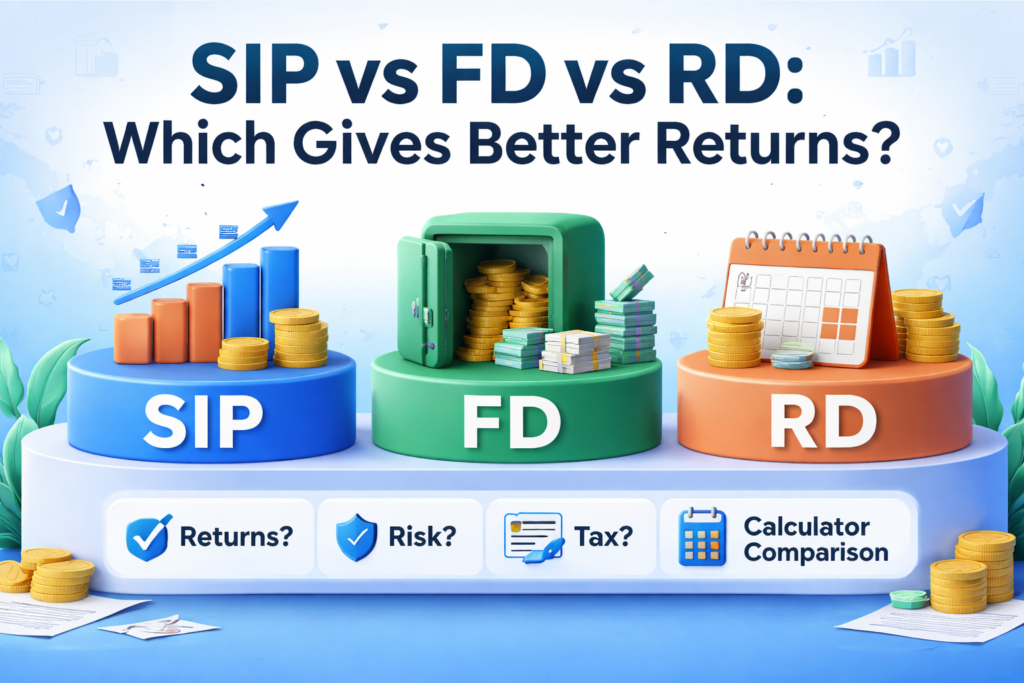 SIP vs FD vs RD: Which Gives Better Returns in 2026?