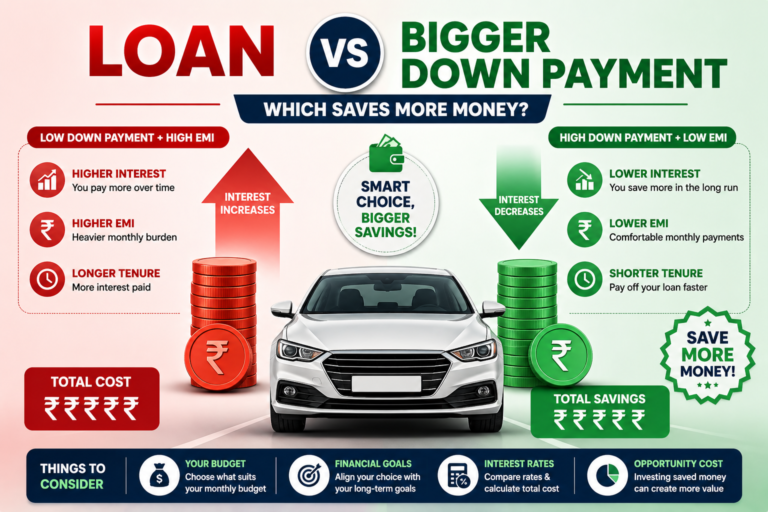 Car Loan vs Bigger Down Payment: What Saves More Money?