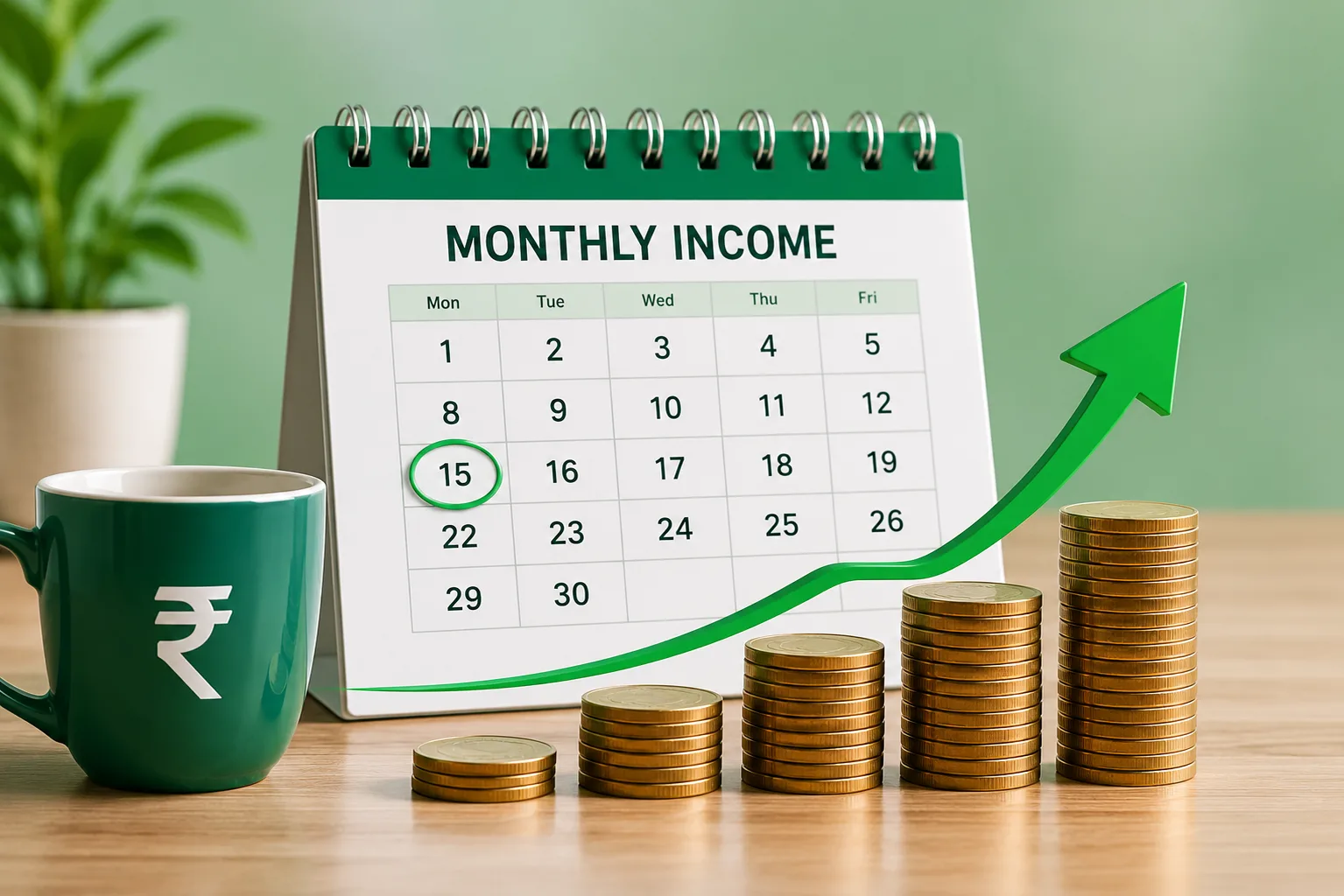 Monthly income from SWP mutual fund withdrawal