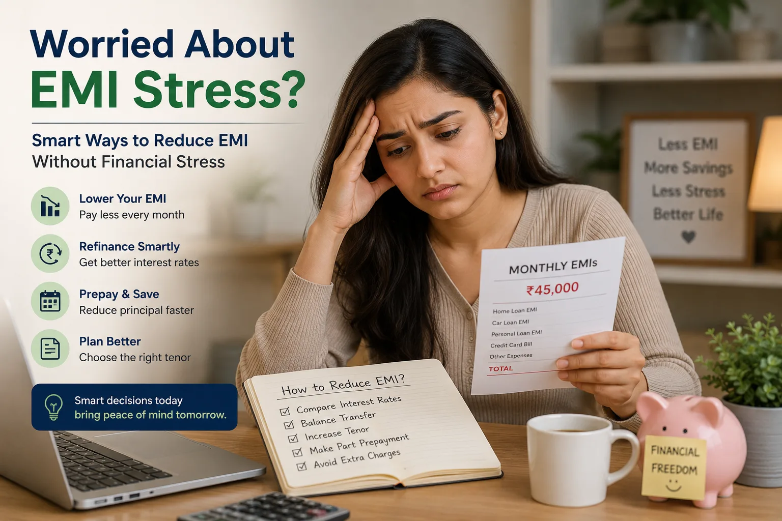 How to reduce EMI without financial stress